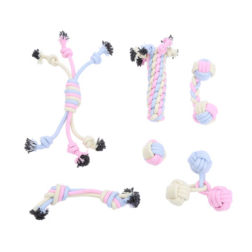 Bite molar interaction cotton rope dog chew toys